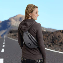 Bauchtasche Gürteltasche, MOCOCITO Hüfttasche für Damen und Herren, Brusttasche Groß Handytasche 120CM Gurt Verstellbarer für