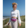 WATERFLY Bauchtasche Hüfttasche Herren Damen: Klein Gürteltasche Sport Bum Hip Bag Männer Frauen Waist Fanny Pack mit Verläng