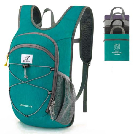 SKYSPER Rucksack Herren 15L/20L Faltbarer Wanderrucksack Klein Tagesrucksack Daypack für Camping Outdoor Wandern