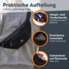 Bauchtasche Herren und Damen Schwarz Hüfttasche für Festival, Camping & Sport Unisex Wasserabweisende Gürteltasche für Reisen