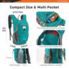 SKYSPER Rucksack Herren 15L/20L Faltbarer Wanderrucksack Klein Tagesrucksack Daypack für Camping Outdoor Wandern