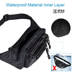 AirZyx wasserdichte Gürteltasche Bauchtasche Damen Herren Multifunktionale Hüfttasche mit Reißverschluss Geeignet für Reise W