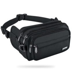 AGPTEK Bauchtasche für Herren und Damen, wasserdichte Gürteltasche mit 5 Einzelfächern, Hüfttaschen für Hundespaziergänge, Re
