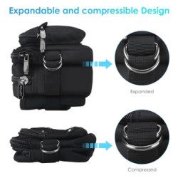 AGPTEK Bauchtasche für Herren und Damen, wasserdichte Gürteltasche mit 5 Einzelfächern, Hüfttaschen für Hundespaziergänge, Re