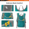 SKYSPER Rucksack Herren 15L/20L Faltbarer Wanderrucksack Klein Tagesrucksack Daypack für Camping Outdoor Wandern