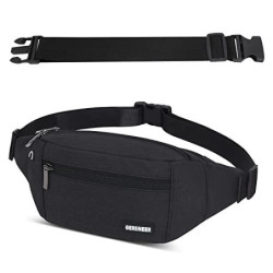 Bauchtasche Gürteltasche mit Einem 30 cm Verlängerten Gürtel Damen und Herren Bauchtasche Geeignet für Reise Sport Running un