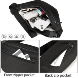 Bauchtasche, Bauchtasche Wasserdicht, Bauchtasche Schwarz, Mit Mehreren Taschen, Bauchtasche für Damen Und Herren, für Outdoo