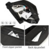 Bauchtasche, Bauchtasche Wasserdicht, Bauchtasche Schwarz, Mit Mehreren Taschen, Bauchtasche für Damen Und Herren, für Outdoo