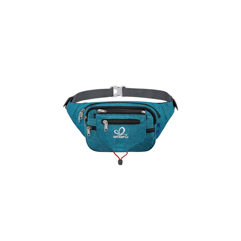 WATERFLY Bauchtasche Gürteltasche Damen und Herren Sport Hüfttasche für Laufen Fitness Joggen Wandern Pfauen Blau WATERFLY Bauchtasche Gürteltasche Damen und Herren Sport Hüfttasche für Laufen Fitness Joggen Wandern Pfauen Blau