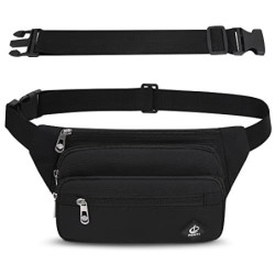 IHIGOGOFA Bauchtasche Gürteltasche Hüfttasche mit Einem 60 cm Verlängerten Gürtel Unisex Modern Umhängetaschen Handytasche fü