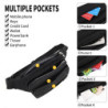 IHIGOGOFA Bauchtasche Gürteltasche Hüfttasche mit Einem 60 cm Verlängerten Gürtel Unisex Modern Umhängetaschen Handytasche fü