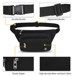 IHIGOGOFA Bauchtasche Gürteltasche Hüfttasche mit Einem 60 cm Verlängerten Gürtel Unisex Modern Umhängetaschen Handytasche fü