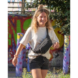 WATERFLY Bauchtasche Gürteltasche Herren Damen: Sportlich Hüfttasche Stylisch Fanny Waist Pack Klein Festival Bumbag MTB Hipb