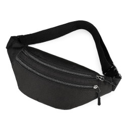 Bauchtasche, Tragbar Elegant Wasserdicht PU Leder Multifunktionale Hüfttasche, Gürteltasche Hüfttasche Sport für Männer und F