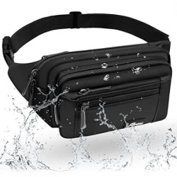 HNOOM Hüfttasche Bauchtasche Wasserdicht Gürteltasche Damen Groß Handytasche Sport Hüfttasche Crossbody Seitentaschen für Out