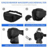 Wiserset Bauchtasche für Herren und Damen, Gürteltasche mit Flaschenhalter Gurt Verstellt Hüfttasche mit 6 Reißverschlusstasc