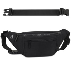 IHIGOGOFA Bauchtasche Gürteltasche Hüfttasche mit Einem 30 cm Verlängerten Gürtel Unisex Modern Umhängetaschen Handytasche fü