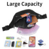 IHIGOGOFA Bauchtasche Gürteltasche Hüfttasche mit Einem 30 cm Verlängerten Gürtel Unisex Modern Umhängetaschen Handytasche fü