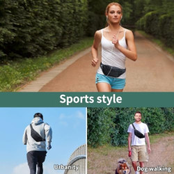 IHIGOGOFA Bauchtasche Gürteltasche Hüfttasche mit Einem 30 cm Verlängerten Gürtel Unisex Modern Umhängetaschen Handytasche fü