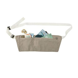 Tatonka Skin Moneybelt - Flache und leichte Bauchtasche mit Zwei Fächern 2 unauffälligen Tragen unter der Kleidung  macciato 