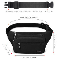 Hopedas Bauchtasche Gürteltasche Hüfttasche für Damen und Herren Hüfttasche Reisen Yoga Fitnessstudio für Outdoor Workout Spo