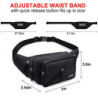 Bauchtasche Gürteltasche für Damen und Herren Wasserabweisend Hüfttasche mit Flaschenhalter, Multifunktionale Gurt Verstellt 