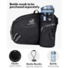 WATERFLY Gürteltasche Bauchtasche mit Flaschenhalter Damen und Herren, Atmungsaktiv Sport Hüfttasche für Laufen Radfahren Cam