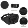 Huntvp® Taktische Gürteltasche Sport Hüfttasche Molle Bauchtasche Wasserabweisend mit Reißverschluss für Outdoor Laufen Reise