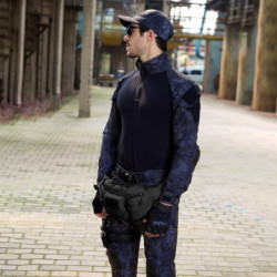 Huntvp® Taktische Gürteltasche Sport Hüfttasche Molle Bauchtasche Wasserabweisend mit Reißverschluss für Outdoor Laufen Reise