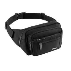 GINTRON Bauchtasche Gürteltasche für Herren und Damen mit 6 Taschen, wasserdichte Hüfttasche mit verstellbarem Gurt, Große Ka