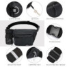 ONETOALL Bauchtasche mit Flaschenhalter, Gürteltasche für Damen und Herren, Hüfttasche mit 4 Reißverschlussfächern, großer Ba