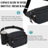 ONETOALL Bauchtasche mit Flaschenhalter, Gürteltasche für Damen und Herren, Hüfttasche mit 4 Reißverschlussfächern, großer Ba