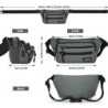 Sarsumir Bauchtasche Gürteltasche für Damen Herren Hüfttasche wasserdichte Multifunktionale Bauchtasche mit 6 Reißverschlusst