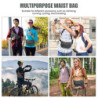 Sarsumir Bauchtasche Gürteltasche für Damen Herren Hüfttasche wasserdichte Multifunktionale Bauchtasche mit 6 Reißverschlusst