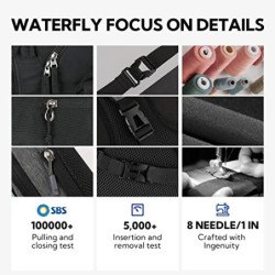 WATERFLY Bauchtasche Gürteltasche Herren Damen: Stylische Hüfttasche Sport Mode Crossbody Brusttasche Wasserabweisend Klein H
