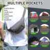 Bauchtasche Gürteltasche Hüfttasche mit Einem 30 cm Verlängerten Gürtel Unisex Modern Umhängetaschen Handytasche für Outdoor 