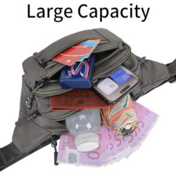 Bauchtasche Gürteltasche Hüfttasche mit Einem 30 cm Verlängerten Gürtel Unisex Modern Umhängetaschen Handytasche für Outdoor 