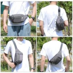 Bauchtasche Gürteltasche Hüfttasche mit Einem 30 cm Verlängerten Gürtel Unisex Modern Umhängetaschen Handytasche für Outdoor 