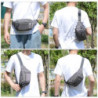 Bauchtasche Gürteltasche Hüfttasche mit Einem 30 cm Verlängerten Gürtel Unisex Modern Umhängetaschen Handytasche für Outdoor 