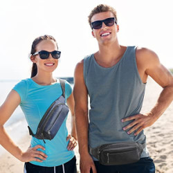 IHIGOGOFA Bauchtasche Gürteltasche Hüfttasche mit Einem 30 cm Verlängerten Gürtel Unisex Modern Umhängetaschen Handytasche fü