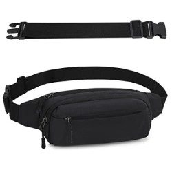 IHIGOGOFA Bauchtasche Gürteltasche Hüfttasche mit Einem 30 cm Verlängerten Gürtel Unisex Modern Umhängetaschen Handytasche fü