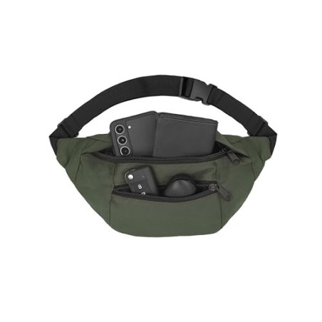 Bauchtasche Herren und Damen, Unisex Gürteltasche mit vielen Reißverschlussfächer für maximalen Stauraum, Hüfttasche für Spor