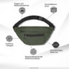 Bauchtasche Herren und Damen, Unisex Gürteltasche mit vielen Reißverschlussfächer für maximalen Stauraum, Hüfttasche für Spor