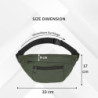 Bauchtasche Herren und Damen, Unisex Gürteltasche mit vielen Reißverschlussfächer für maximalen Stauraum, Hüfttasche für Spor