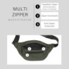 Bauchtasche Herren und Damen, Unisex Gürteltasche mit vielen Reißverschlussfächer für maximalen Stauraum, Hüfttasche für Spor