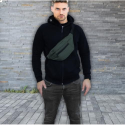 Bauchtasche Herren und Damen, Unisex Gürteltasche mit vielen Reißverschlussfächer für maximalen Stauraum, Hüfttasche für Spor