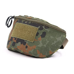 Zentauron Bauchtasche Taktisch 20 x 12 x 8 cm I Taktische Hüfttasche Gürteltasche aus hochwertigem Cordura I Strapazierfähige