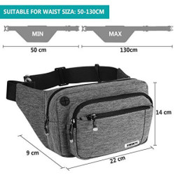 Speedsporting Gürteltasche Bauchtasche Damen Herren Wasserabweisende Hüfttasche mit Reißverschluss Bauchbeutel für Damen und 