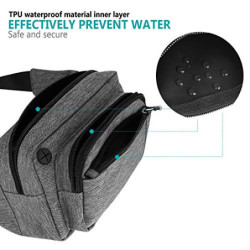Speedsporting Gürteltasche Bauchtasche Damen Herren Wasserabweisende Hüfttasche mit Reißverschluss Bauchbeutel für Damen und 