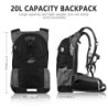 Lunidry Trinkrucksack Fahrradrucksack mit Trinkblase 2L Wasserdicht Sportrucksack, 20L Hydration Rucksack Herren Damen Outdoo